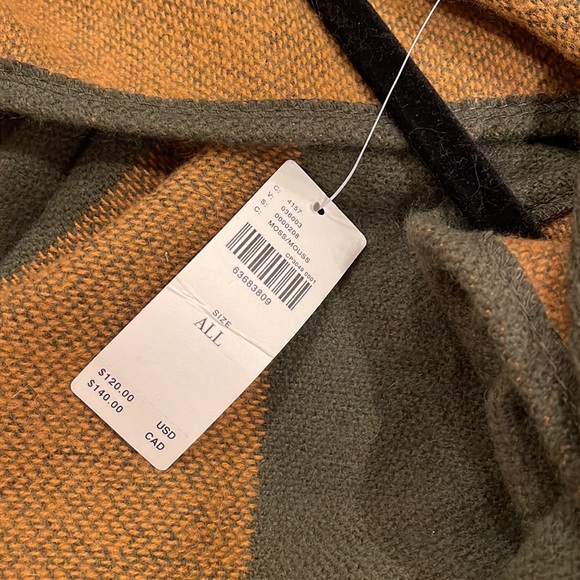 New Anthropologie Green Sweater Poncho - Picture 3 of 12